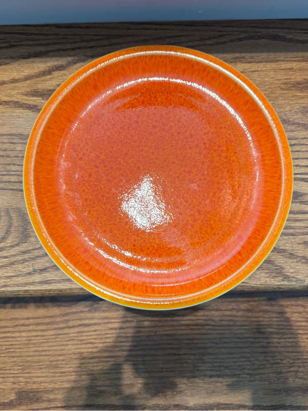Williams Sonoma Orange Dinner Plate